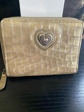 Brighton Wallet Bellissimo  with the silver  heart  logo